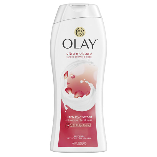 Olay Ultra Moisture Sweet Creme and Rose Body Wash, 22 Fluid Ounce