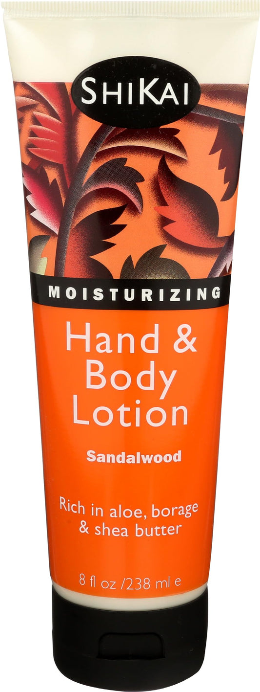 Shikai Hand & Body Lotion Sandalwood, 8 Oz