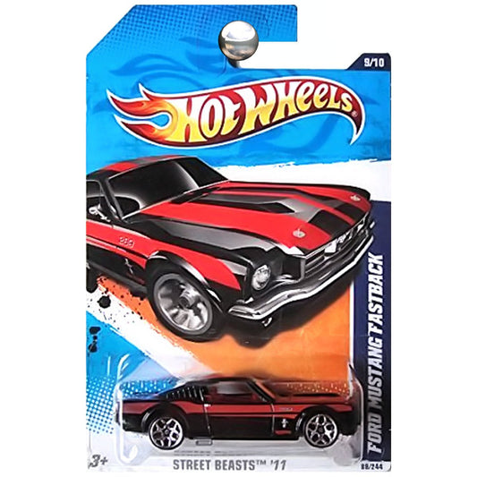 HOT WHEELS STREET BEASTS '11 FORD MUSTANG FASTBACK 9/10
