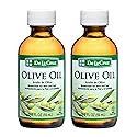 De La Cruz Pure Olive Oil - Natural Expeller Pressed Olive Oil for Hair and Skin - Lightweight Body Oil for Dry Skin 2 Fl Oz (2 Bottles)
