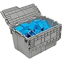 ORBIS Flipak Distribution Container, 21-13/16 x 15-3/16 x 12-7/8, Gray - 1/Pk