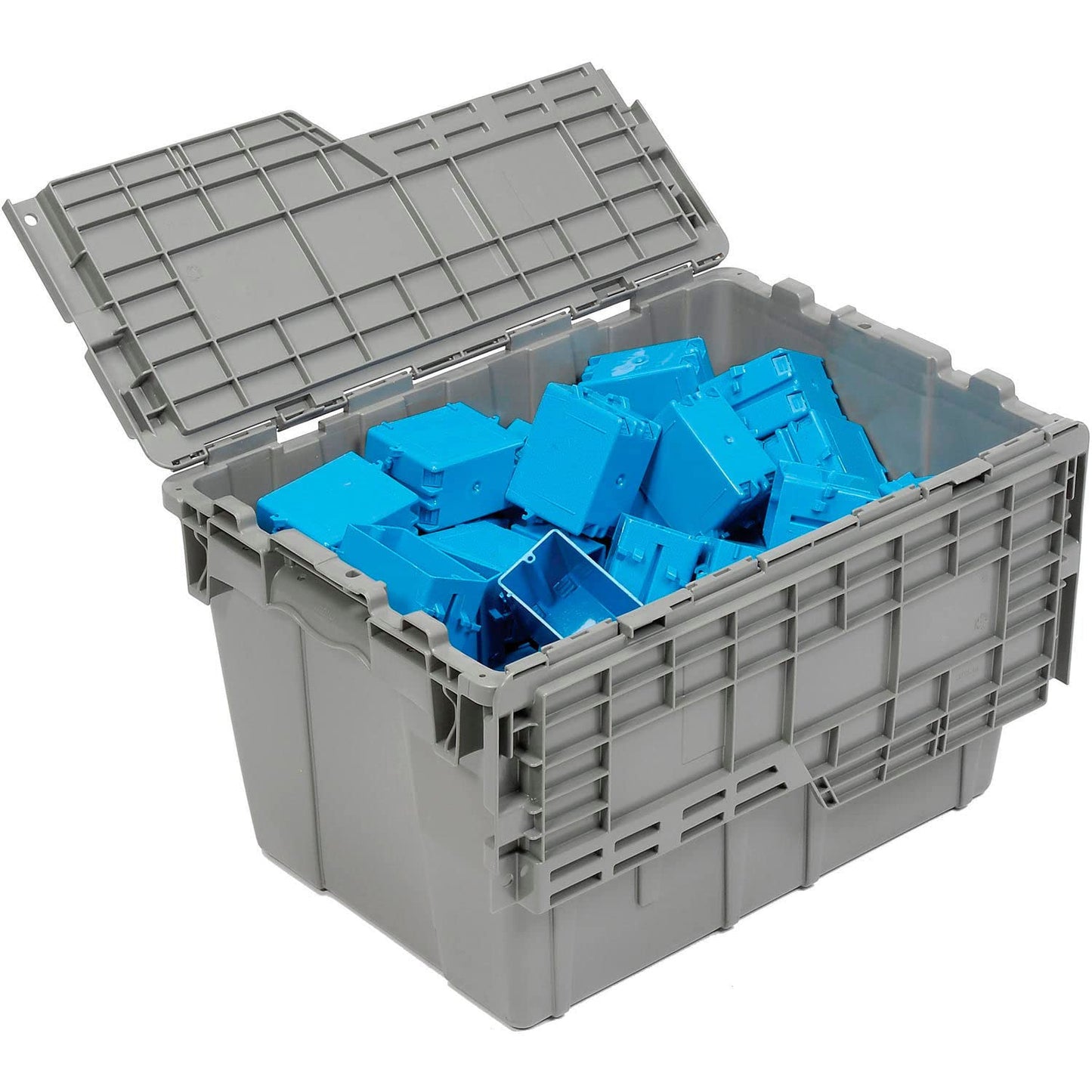 ORBIS Flipak Distribution Container, 21-13/16 x 15-3/16 x 12-7/8, Gray - 1/Pk