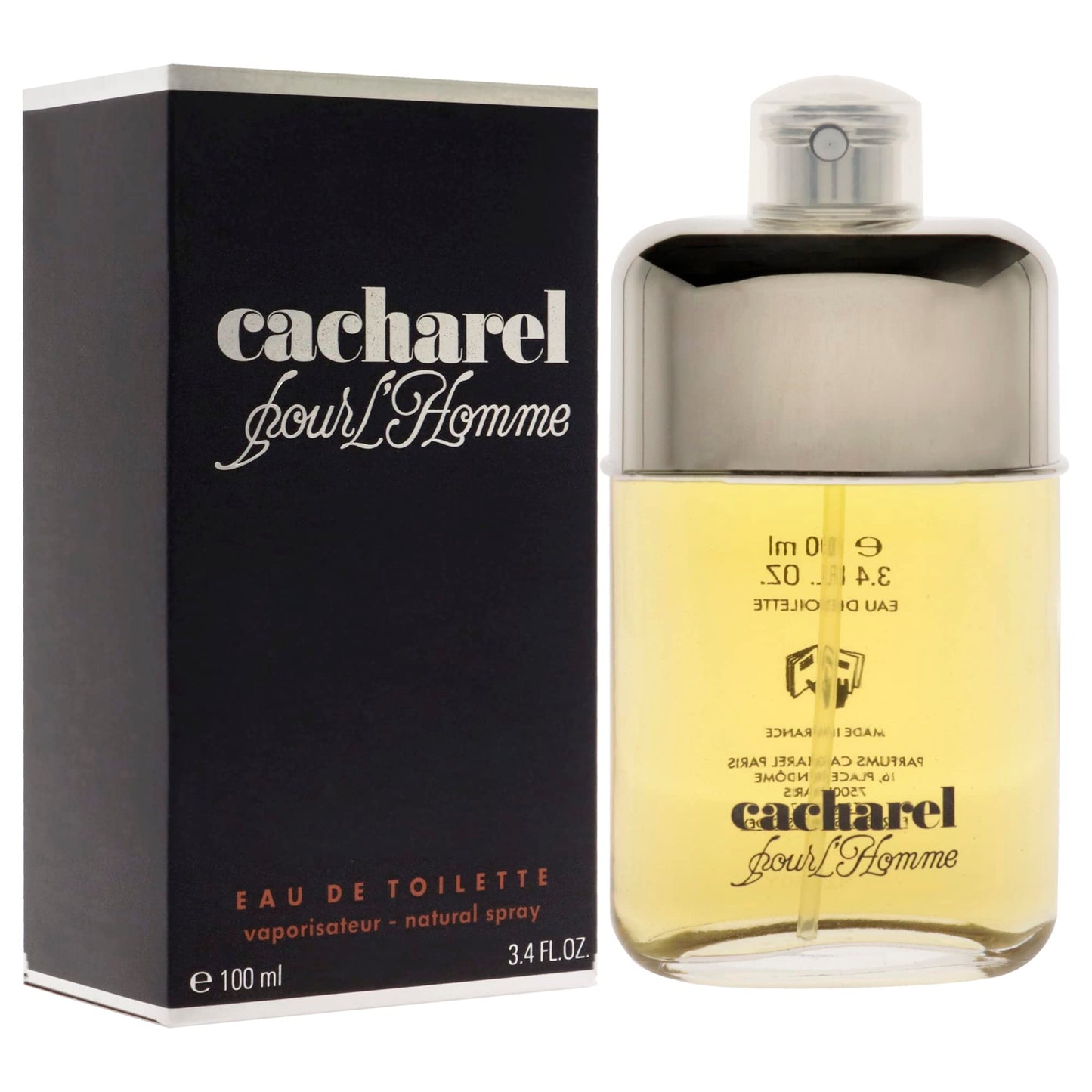 Cacharel Pour L'Homme Eau de Toilette Cologne for Men, Woody, Spicy and Floral Fragrance, Notes of Bergamot, Lily of the Valley Accord and Cedar Wood