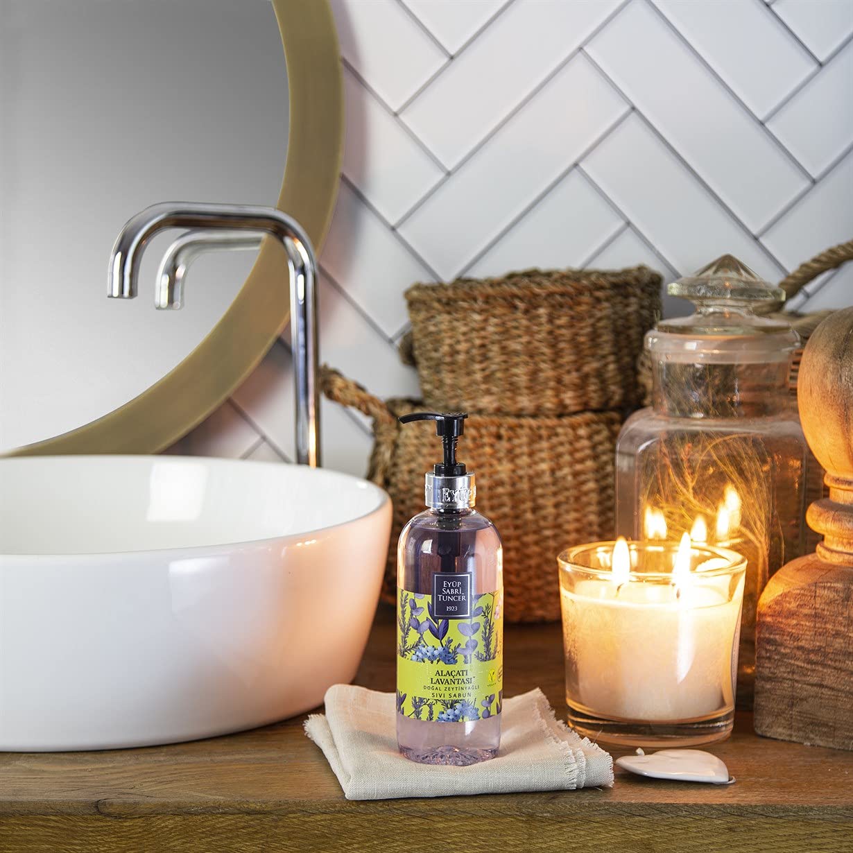 EST Eyup Sabri Tuncer 1923 - Natural Soap Series (Liquid Alacati Lavender -Natural Olive Oil, 500ml) Beauty & Personal Care EST
