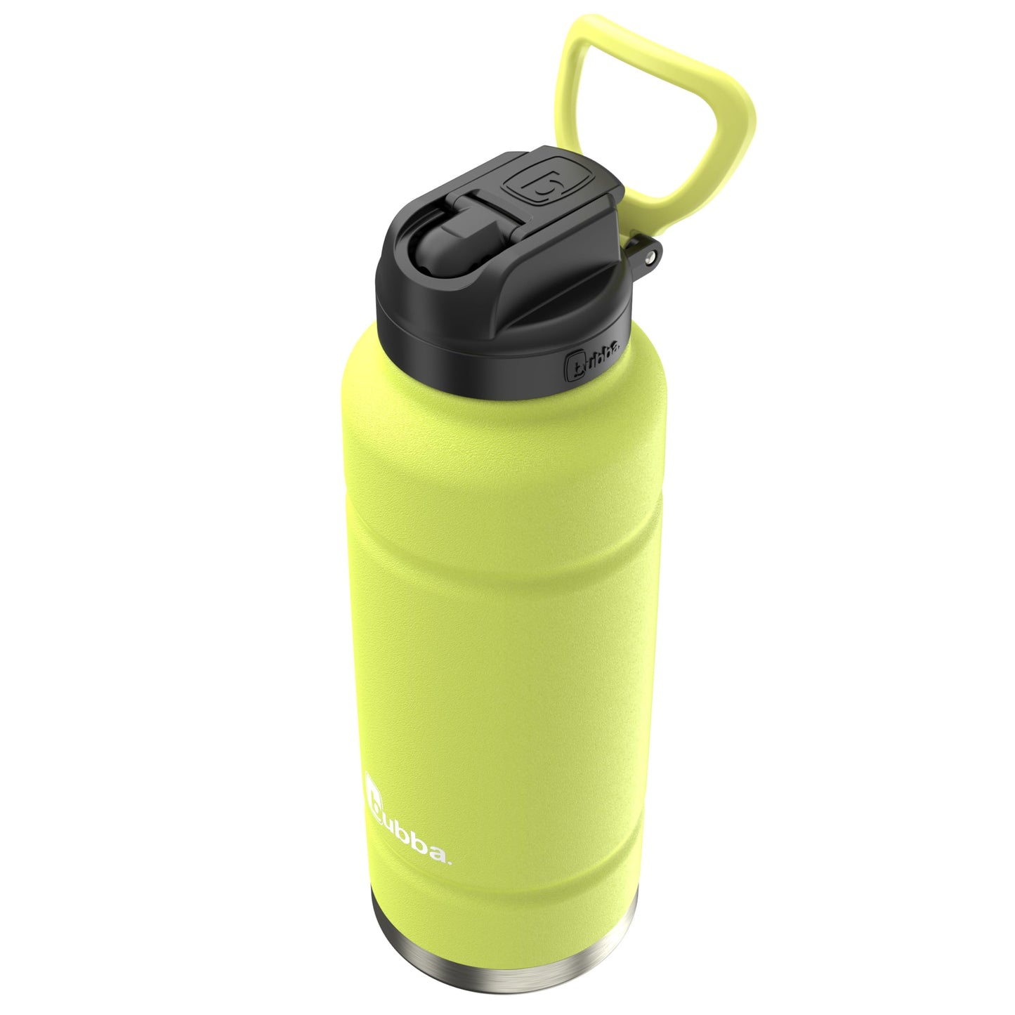 bubba Trailblazer Insulated Stainless Steel Water Bottle with Straw Lid, 40oz, Limelight Powder Coat