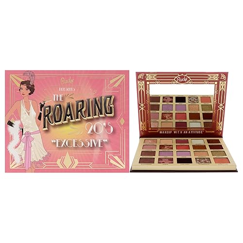 Rude Cosmetics The Roaring 20s Eyeshadow Palette - Excessive Eye Shadow Women 0.84 oz