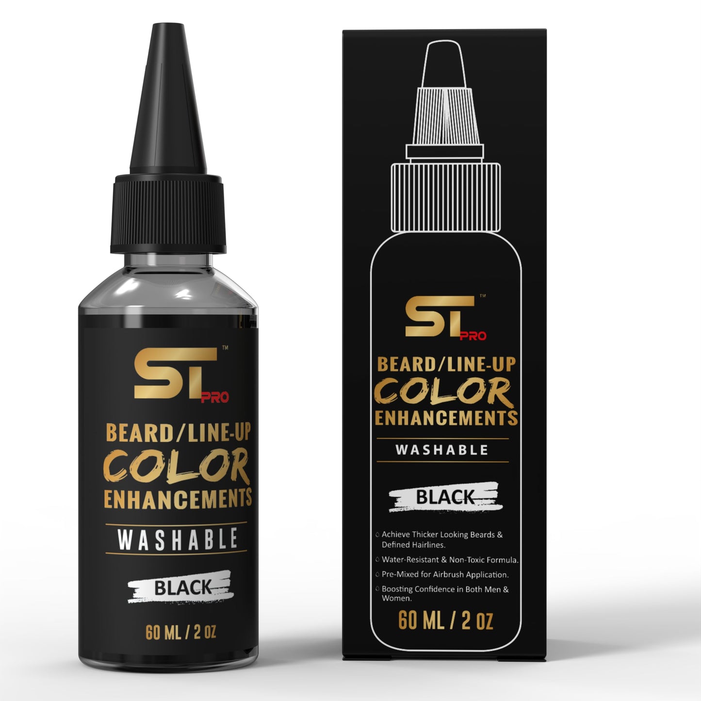 Supreme Trimmer Airbrush Hair & Beard Enhancement Ink | Barber-Grade Line-Up & Filler Spray | Water Resistant, Washable, Pre-Mixed for Precision