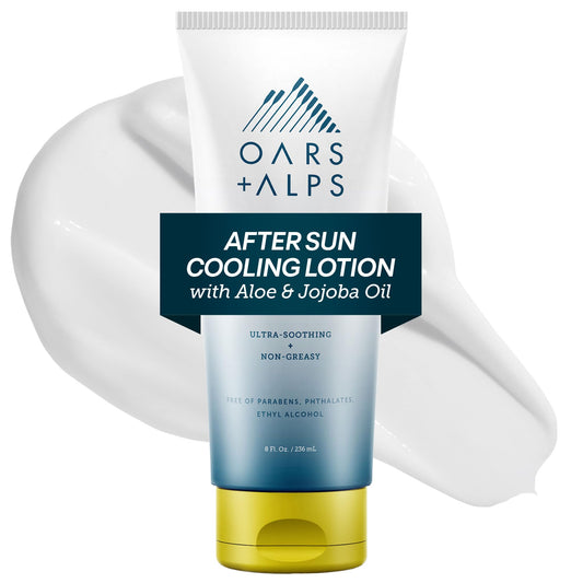 Oars + Alps After Sun Cooling Lotion, Includes Aloe Vera and Cucumber Extract for Sunburn Relief, Fresh Cut Aloe Scent, 8 Fl Oz Beauty & Personal Care Oars + Alps
