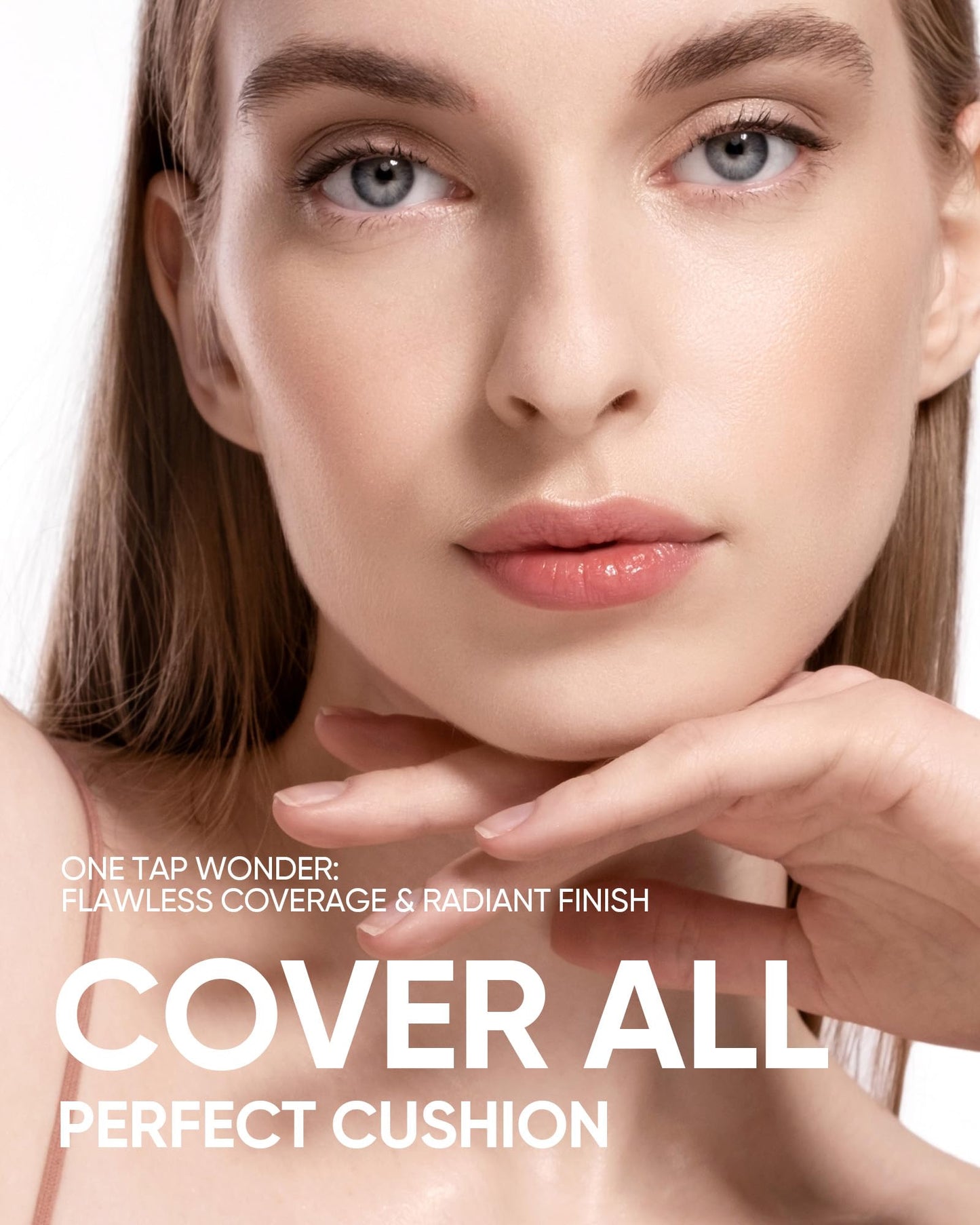 SKINTIFIC Cushion Foundation | Full coverage, Weightless, Skin fit, Satin Glow Finish, Oil-Control Waterproof Foundation, Sweatproof Flawless BB Cream