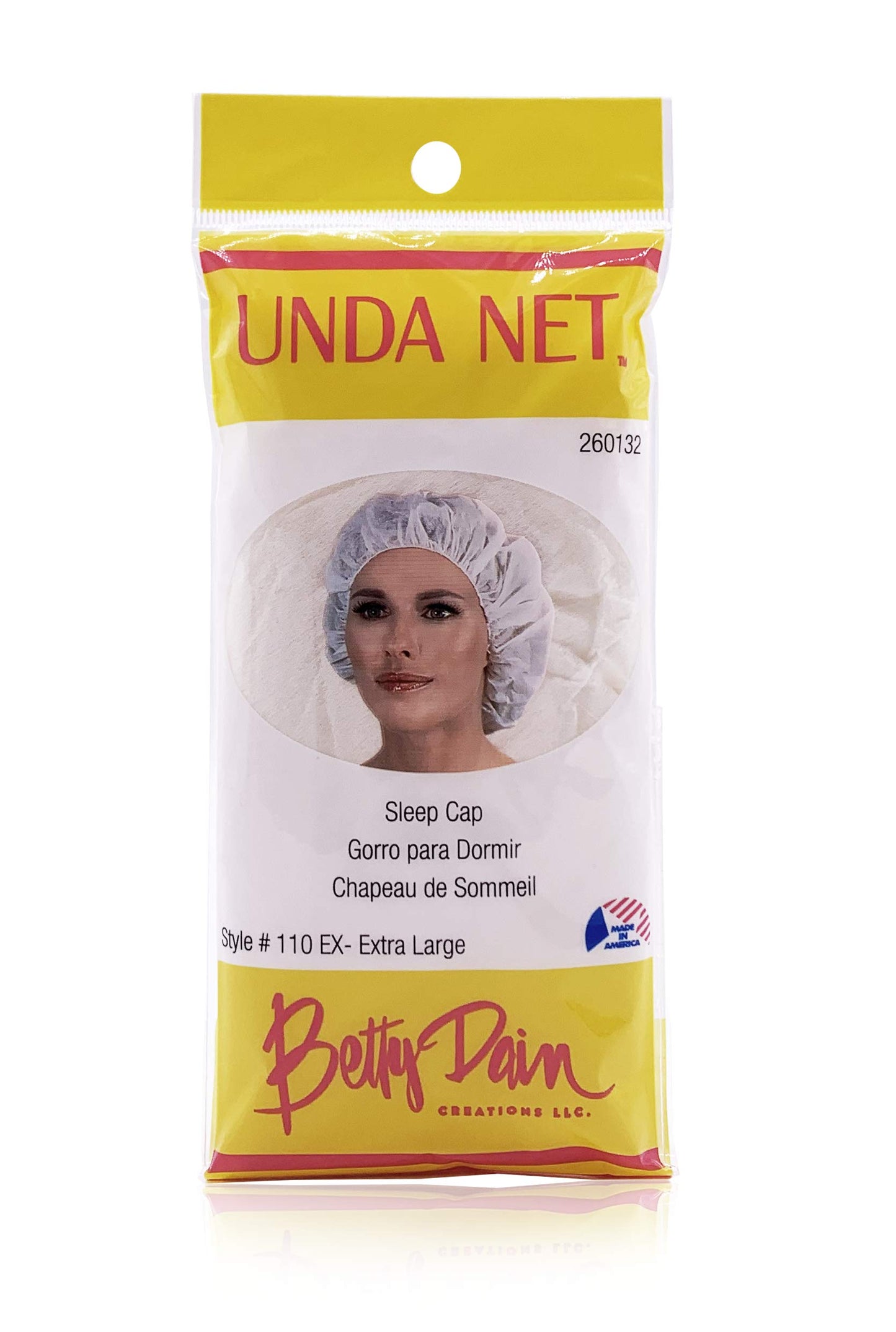 Betty Dain Unda Net Sleep Cap/Hairnet, Non-Woven Breathable Fabric, Protects Hair While You Sleep, Ideal for Industrial and Food Service Environments