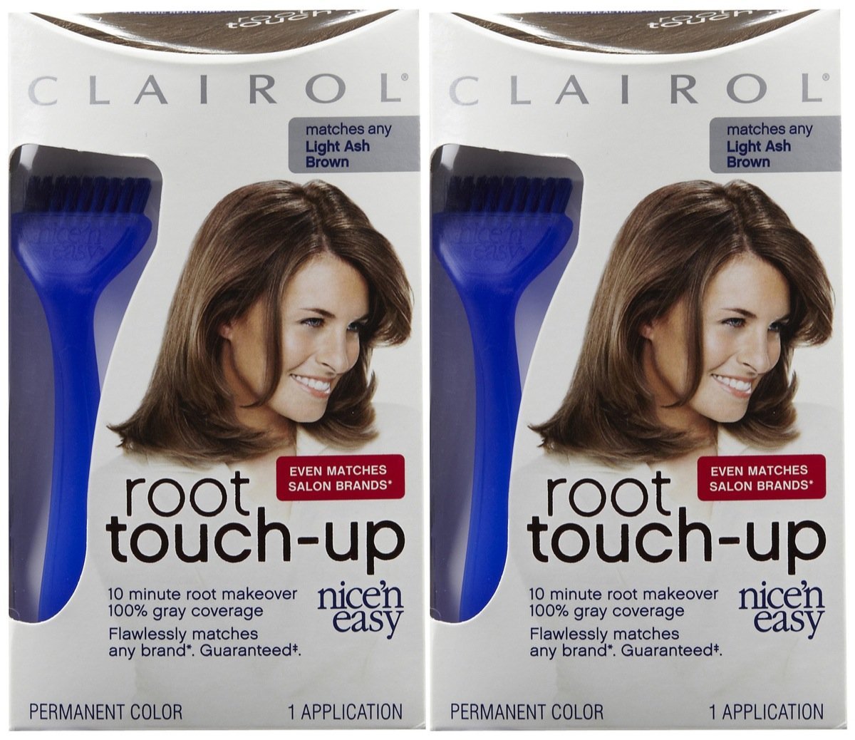 Clairol Nice n Easy Touch, Up, 006A, Light Ash Brown, 2 pk