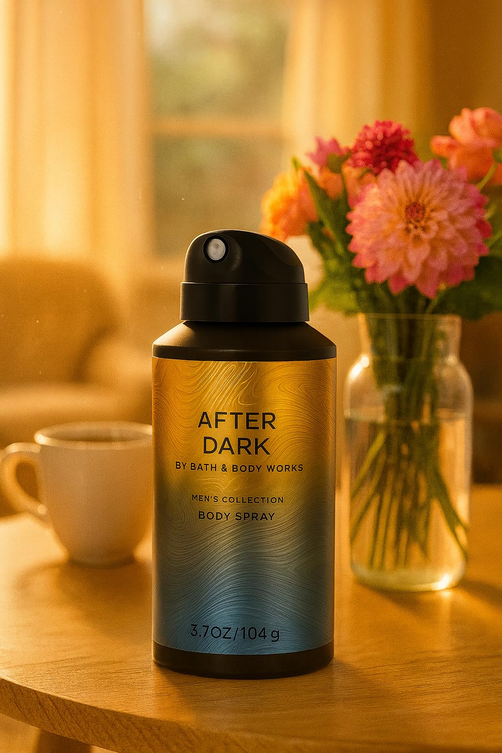 Bath & Body Works After Dark Body Spray for Men, 3.7 fl oz - Amber & Smooth Suede Scent, All-Day Freshness, Lightweight Body Mist