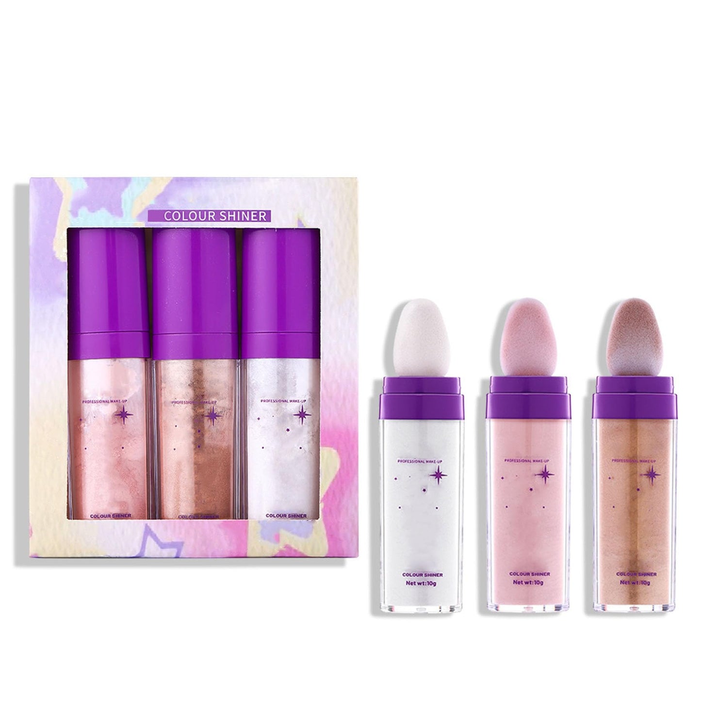 Concealers and Contourings Stick Highlighting Set-Multi-Purpose Makeup Suitable for Face, Hair, and Body (A Group)