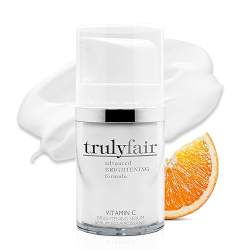 Truly Fair Vitamin C Brightening Serum for women - Hyaluronic Acid Serum for Skincare - Brightening, Anti-Wrinkle Serum - Hydrating, Anti-Ageing
