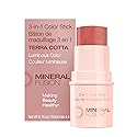 Mineral Fusion 3-in-1 Color Stick - Hydrating Tinted Cream Blush for Cheeks, Lip and Eye - Natural Multi Use Makeup (Terra Cotta)