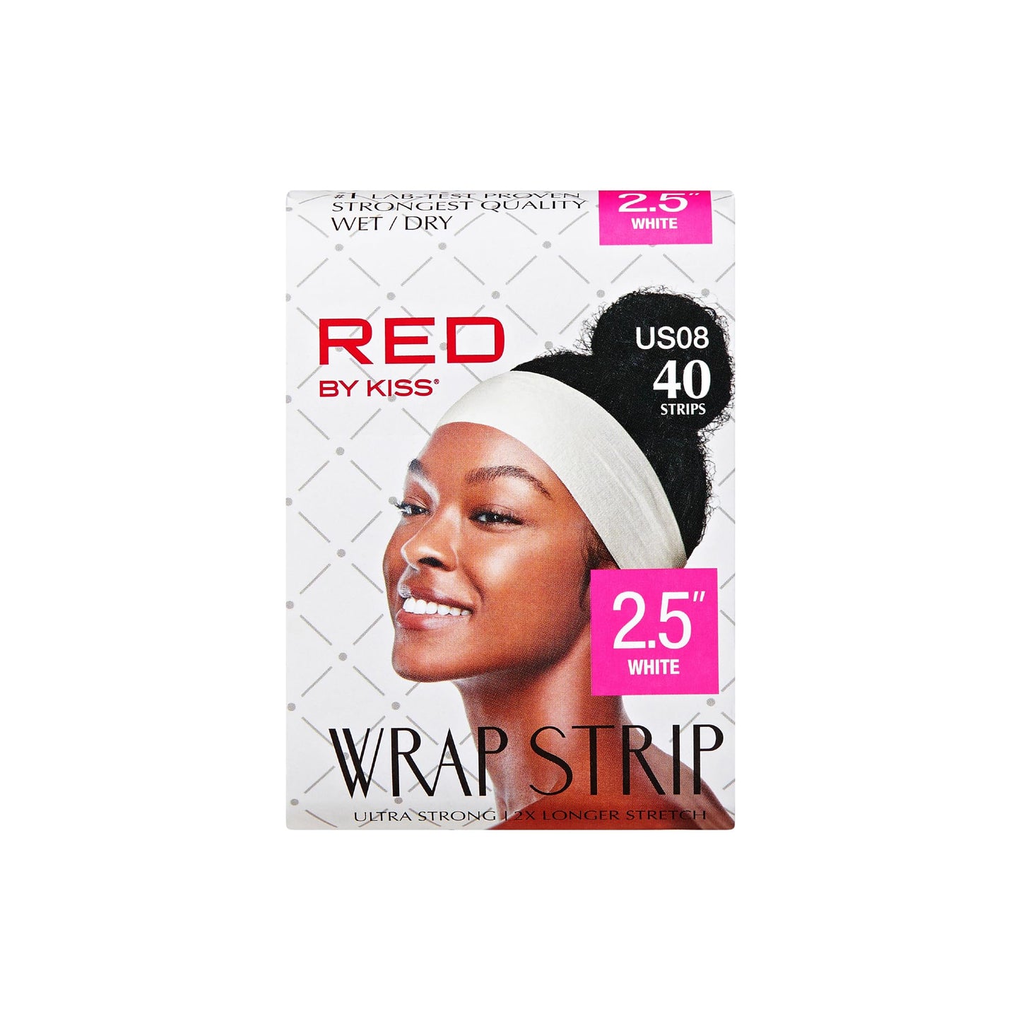 Red by Kiss Hair Wrapping Strip, Ultra Strong 2X Longer Stretch, 40 Strips, Suitable for Wet/Dry Hair, White, Styling Paper for Sleek Hairstyles Beauty and Personal Care Red by Kiss