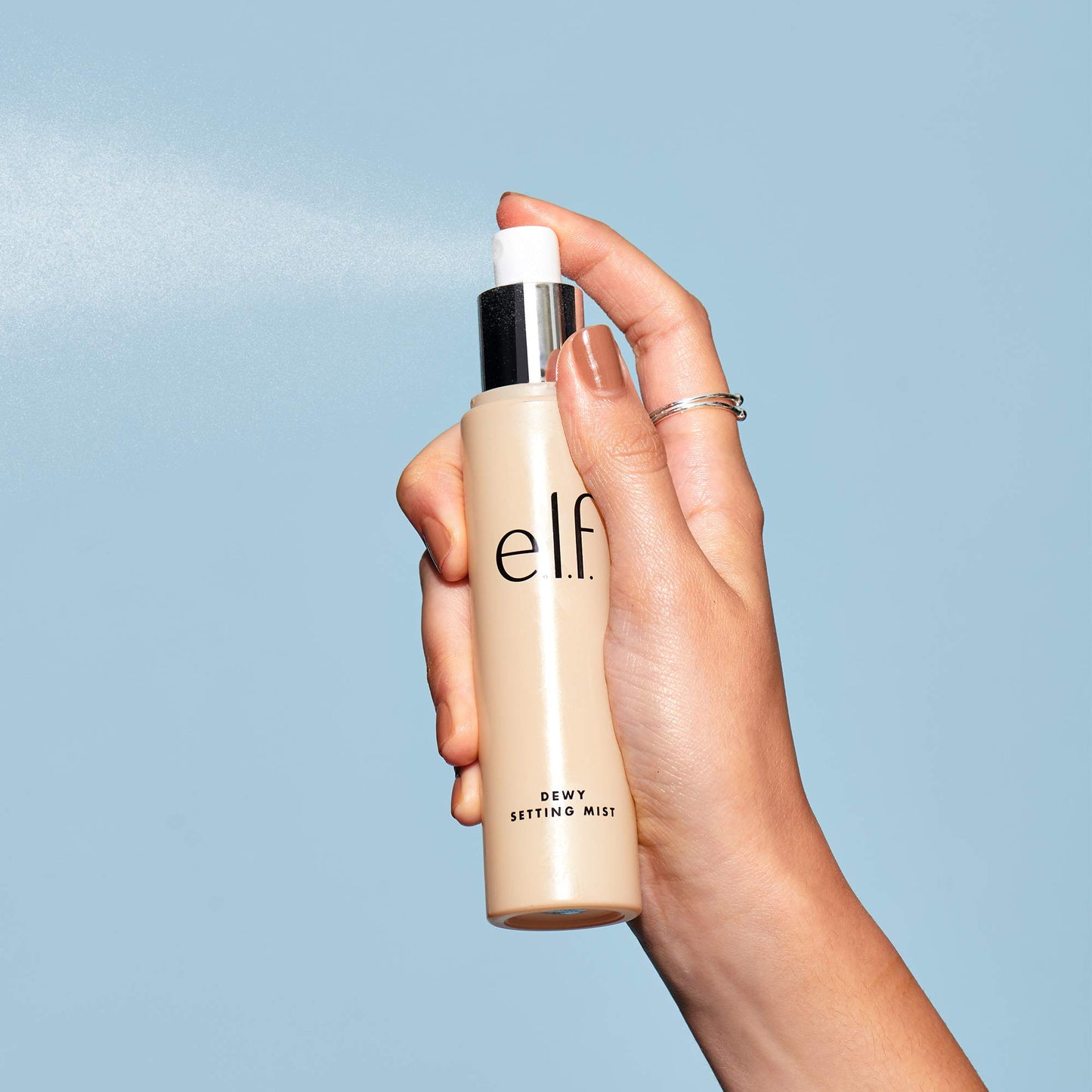 e.l.f. Dewy Setting Mist Hydrating, Luminizing, Long Lasting Sets Makeup, Conditions Coconut Infused 2.7 Fl Oz