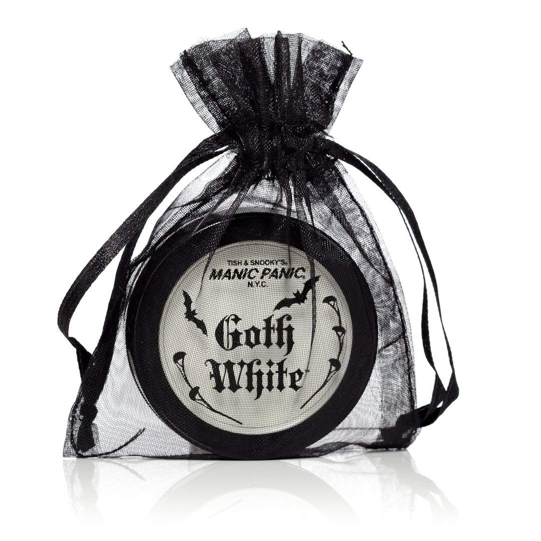 MANIC PANIC Goth White Cream to Powder Foundation - White Foundation for Goth Makeup, Cosplay & Halloween - Full Coverage & Matte Finish