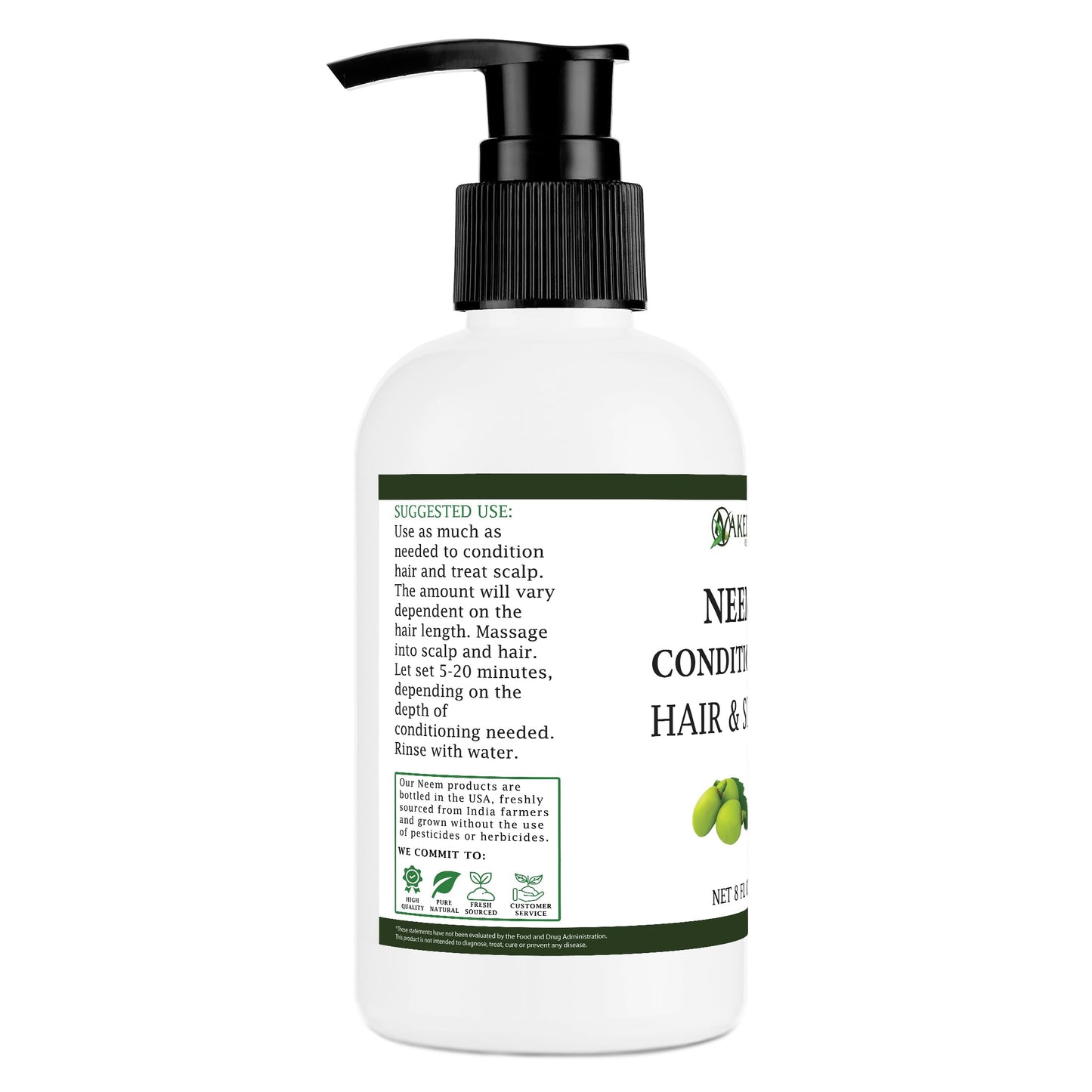 Zatural Neem Scalp & Hair Conditioner | Deep Conditioning Formula with Botanical Extracts | Supports Hair Softness, Shine, and Manageability (8 Fl Oz)