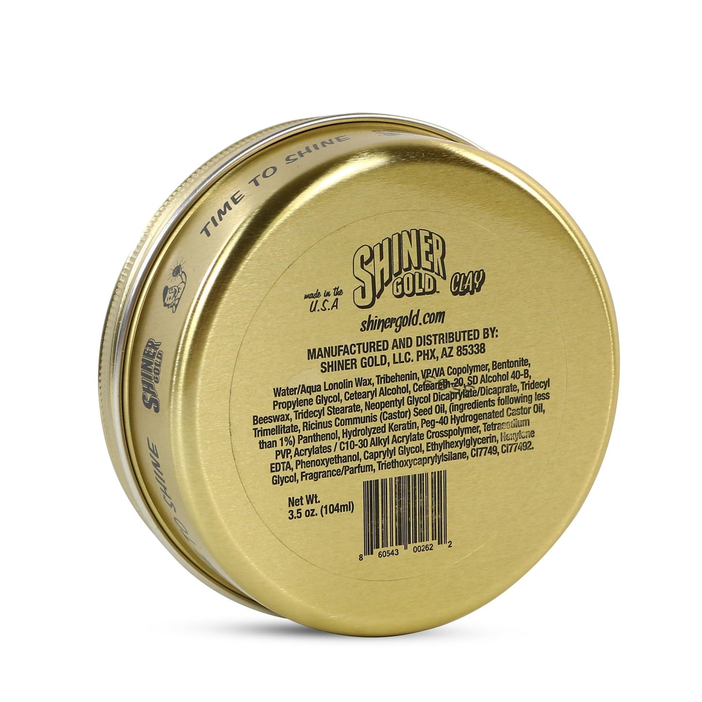 Shiner Gold Matte Clay Pomade | Strong Hold | Matte Finish | Water Based | Coconut Scent, 3.5oz Pack of 3
