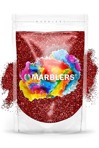 MARBLERS Twinkle Glitter [Santa Red] 3oz (85g) | Fine | Non-Toxic, Vegan, Cruelty-Free | Face, Body, Eyeshadow, Hair, Festival, Party Makeup | Nail