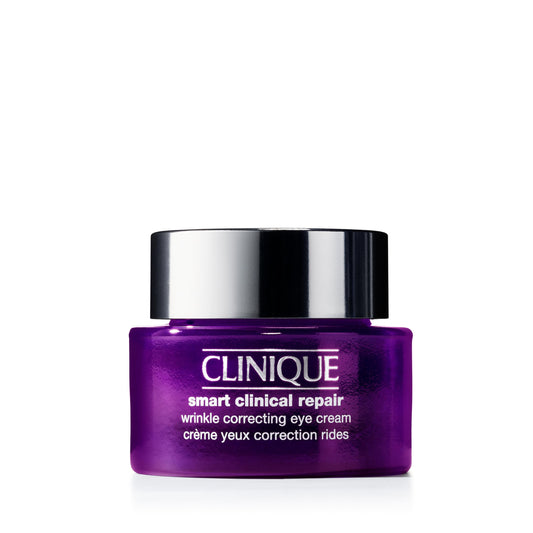Clinique Smart Clinical Repair Wrinkle Correcting Anti Aging Eye Cream With Hyaluronic Acid + Peptides For All Skin Types | Hydrating + Depuffing
