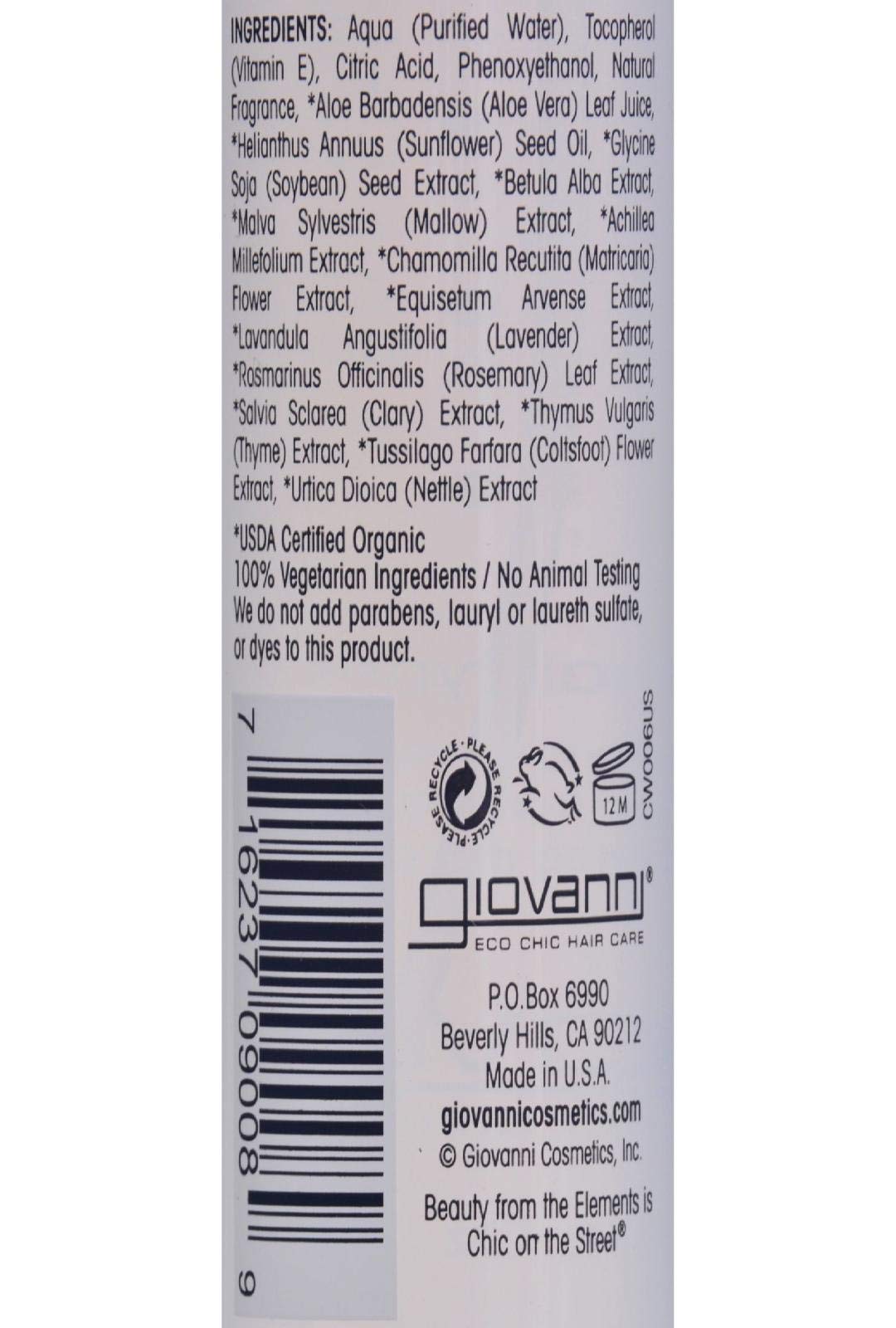 GIOVANNI- Eco Chic VitaPro Fusion Leave-In Hair Treatment- Protective Moisture for All Hair Types (5.1 Ounce)