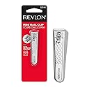 Revlon Compact Nail Clipper, Small Mini Design, Perfect for Travel, Use to Trim Fingernails and Toenails, Stainless Steel, 1 Count