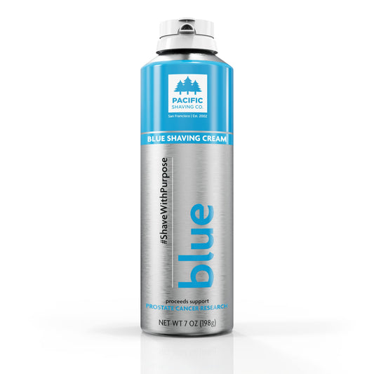 Pacific Shaving Company Blue Shaving Cream - Foaming Colorful Shaving Cream - Hydrating, Redness Reducing + Irritation Free Shave Cream (7 Oz)