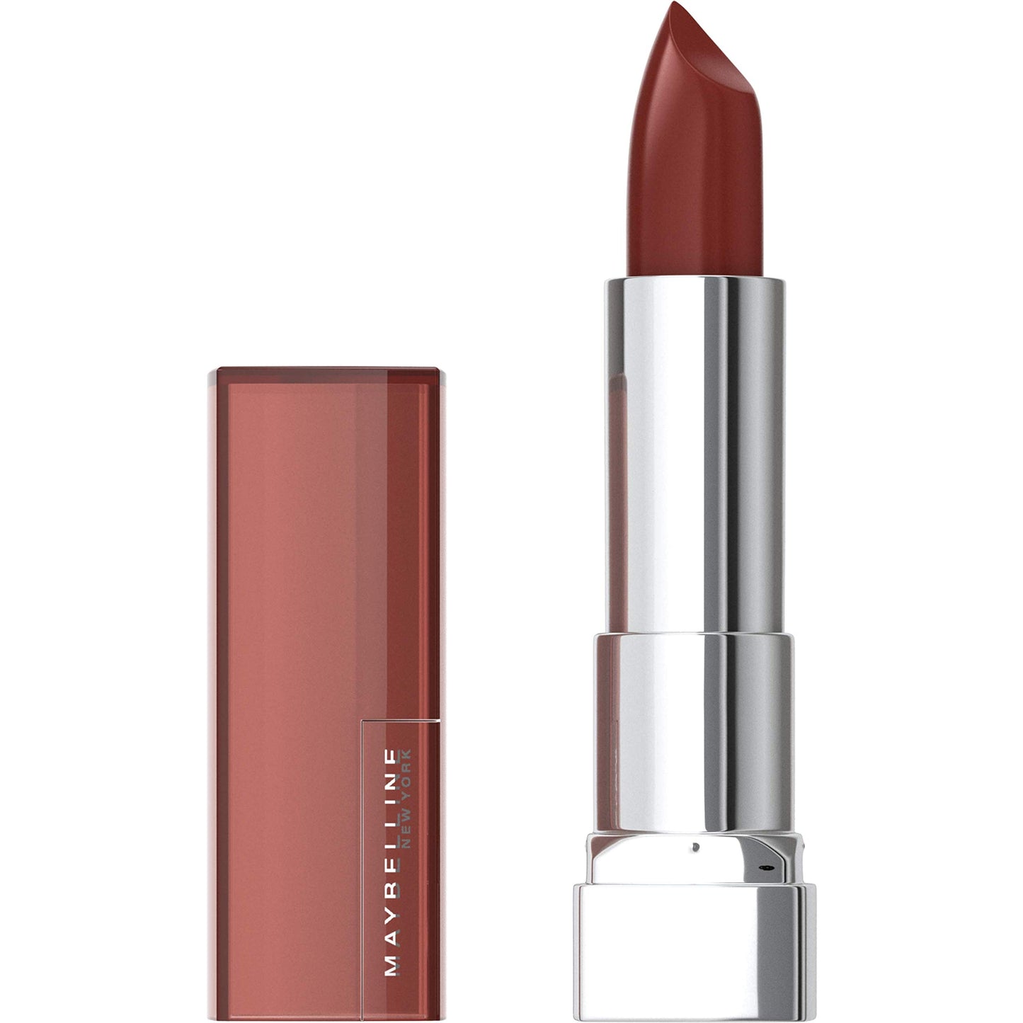 Maybelline Color Sensational Lipstick, Lip Makeup, Cream Finish, Hydrating Lipstick, Nude, Pink, Red, Plum Lip Color, Double Shot, 0.15 oz; (Packaging