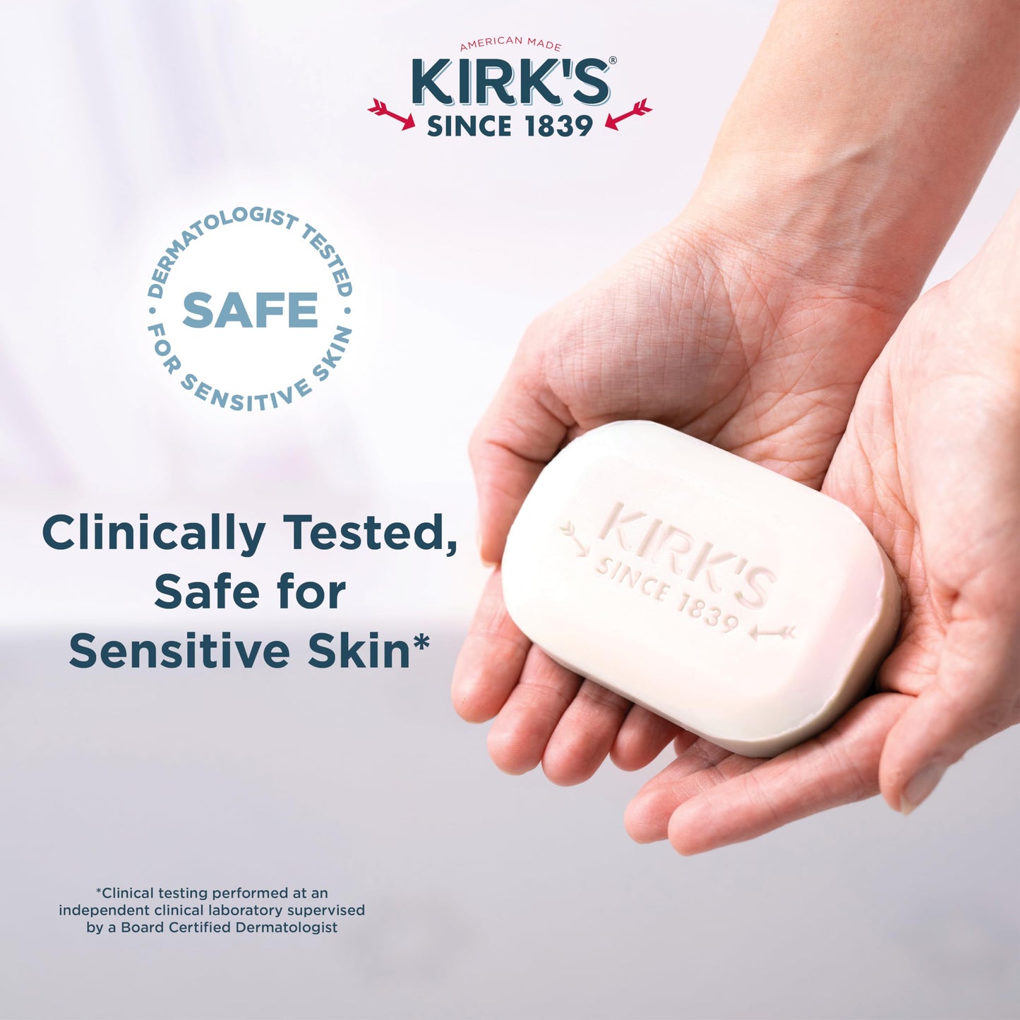 Kirk's Fragrance Free Castile Bar Soap (Pack of 3)