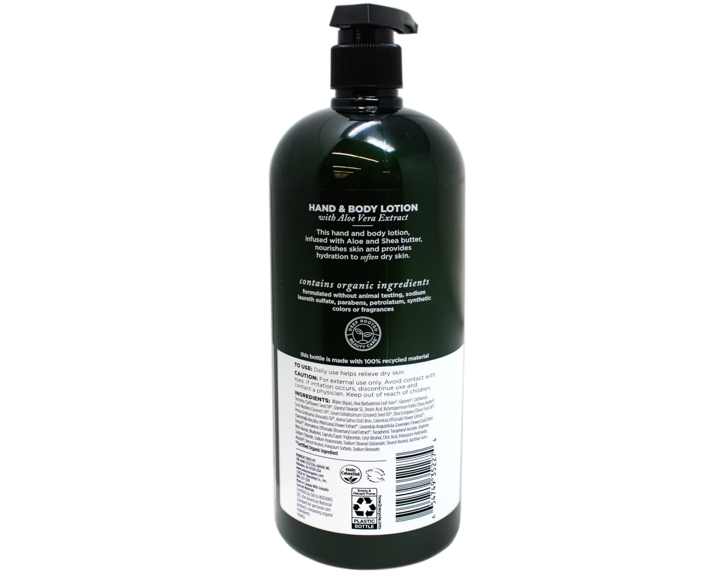 Aloe Unscented Hand & Body Lotion Beauty & Personal Care Avalon Organics