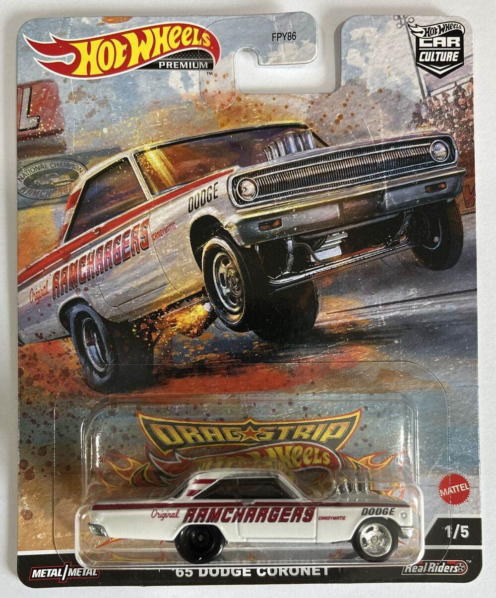 Hot Wheels Car Culture 2022 Dragstrip Demons Complete Bundle of 5 Die‑Cast Vehicles, 1:64 Scale, FPY86-957R, Ages 3+
