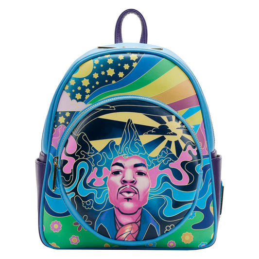 Loungefly Jimi Hendrix Psychedelic Landscape Zip MINI Backpack