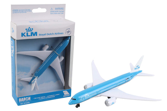 Daron Toy Airplane - KLM 787 - Die-Cast Metal Model Airplane Toy with Plastic Parts for Kids Ages 3+