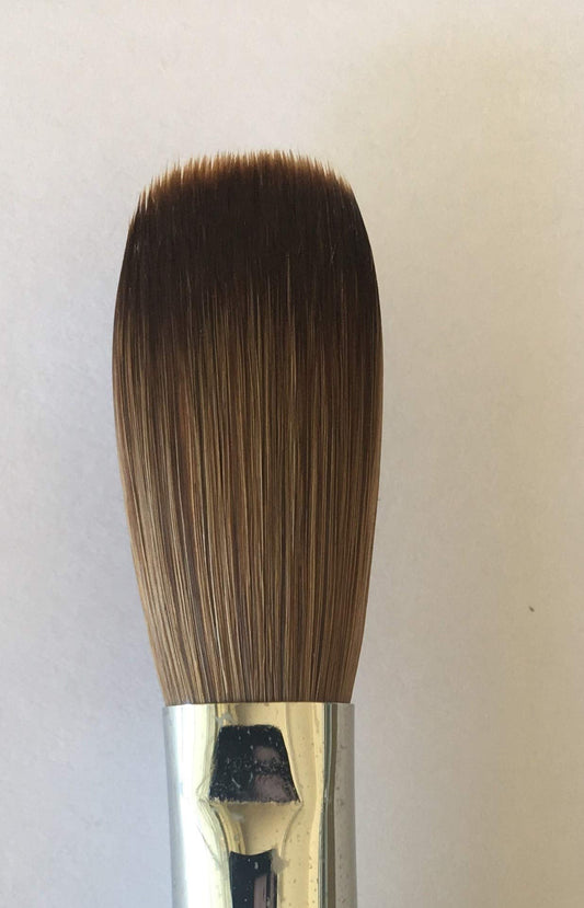Six Angles - CRIMPED - Black Handle Petal 100% Kolinsky Acrylic Nail Brush (Crimped 22) Beauty & Personal Care Six Angles