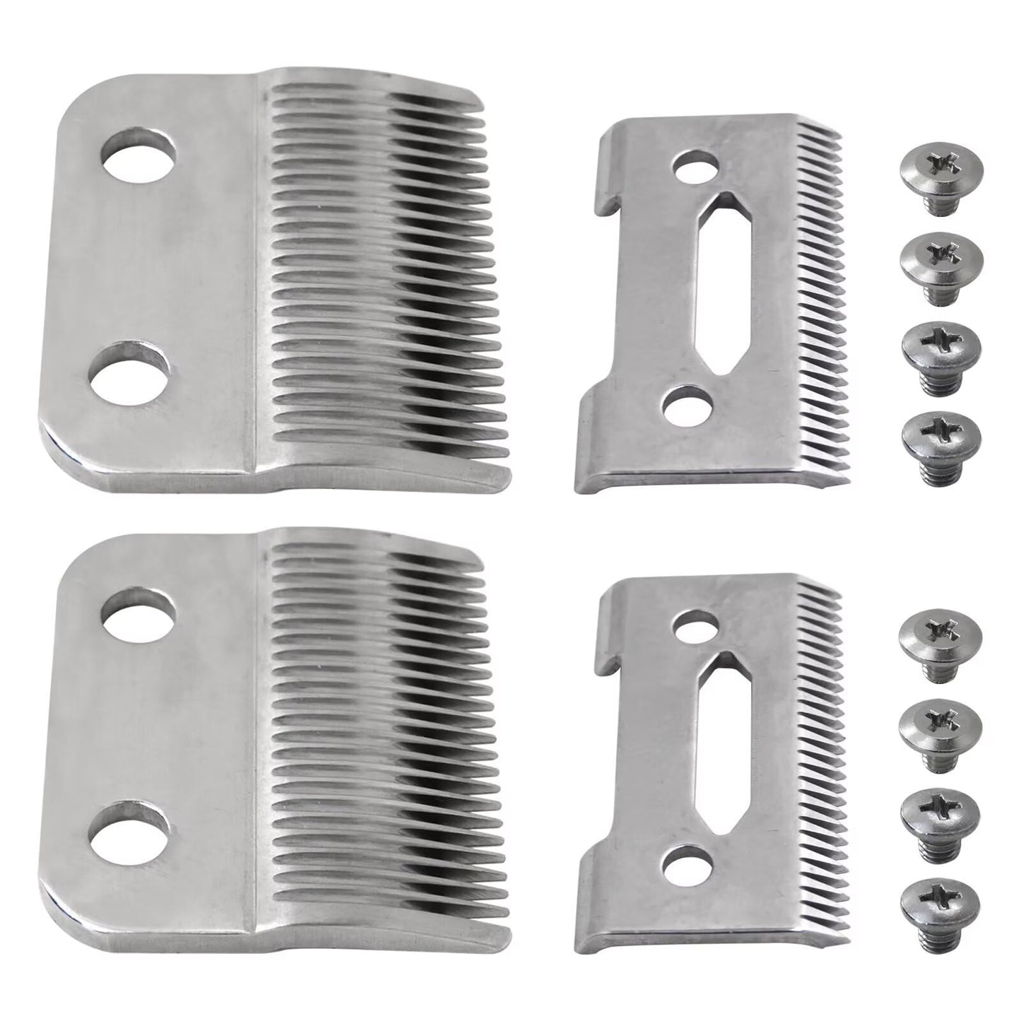 New Steel Clipper Blades 2 Pack Fit for Wahl Precision ColorPro, ColorProPlus, ChromePro, Clip'NTrim79900, HomeCut, HomeHaircutting79722, HomePro Beauty and Personal Care Vicue