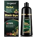 Maani Essence AUGEAS 500ML Hair Shampoo Permanent Hair Color Shampoo, Hair Dye Shampoo Black Hair Shampoo 3 IN 1 Organic Herbal Natural Fast Hair
