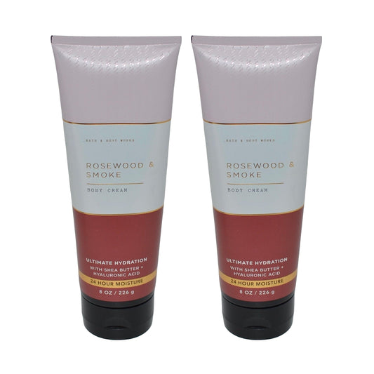 Bath & Body Works Ultimate Hydration Body Cream Pack of 2 (Rosewood Smoke),8.0 fluid_ounces