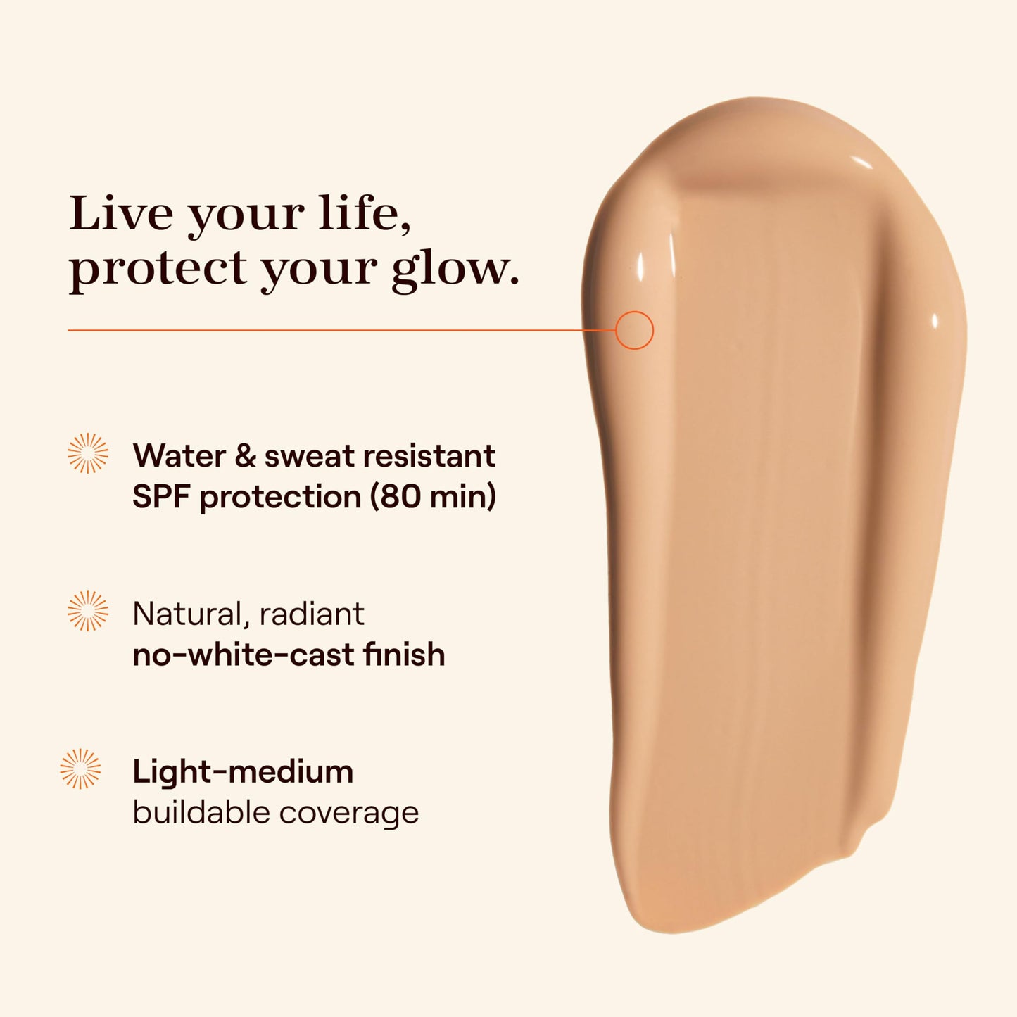 Live Tinted Hueguard Tinted Sunscreen SPF 50 - Mineral Sunscreen for Face, Skin Tint with Buildable Coverage, Dewy Glow Finish, Hydrating, Vegan