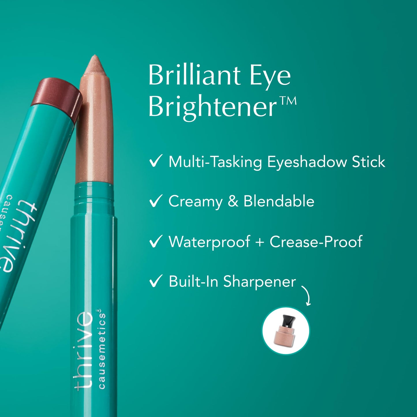 Thrive Causemetics Brilliant Eye Brightener, Muna (Mauve Taupe Shimmer) Beauty and Personal Care Thrive Causemetics