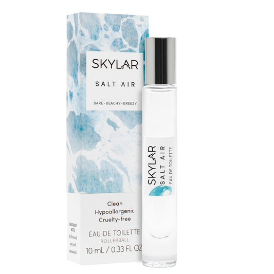 Salt Air Perfume By Skylar - Travel-Sized Rollerball - Paraben-Free, Phthalate-Free, Vegan, and Cruelty-Free Fragrance - Salty and Breezy - With Notes