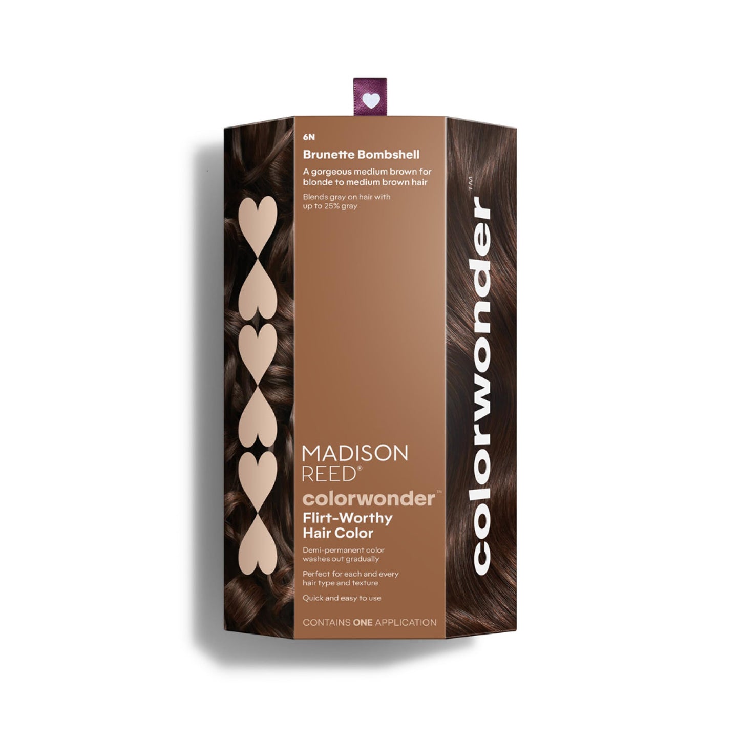 Madison Reed ColorWonder Demi-Permanent Hair Color Kit - 6N Medium Brown (Brunette Bombshell) | Blends Up to 25% Gray, Lasts 25 Washes, Ammonia-Free