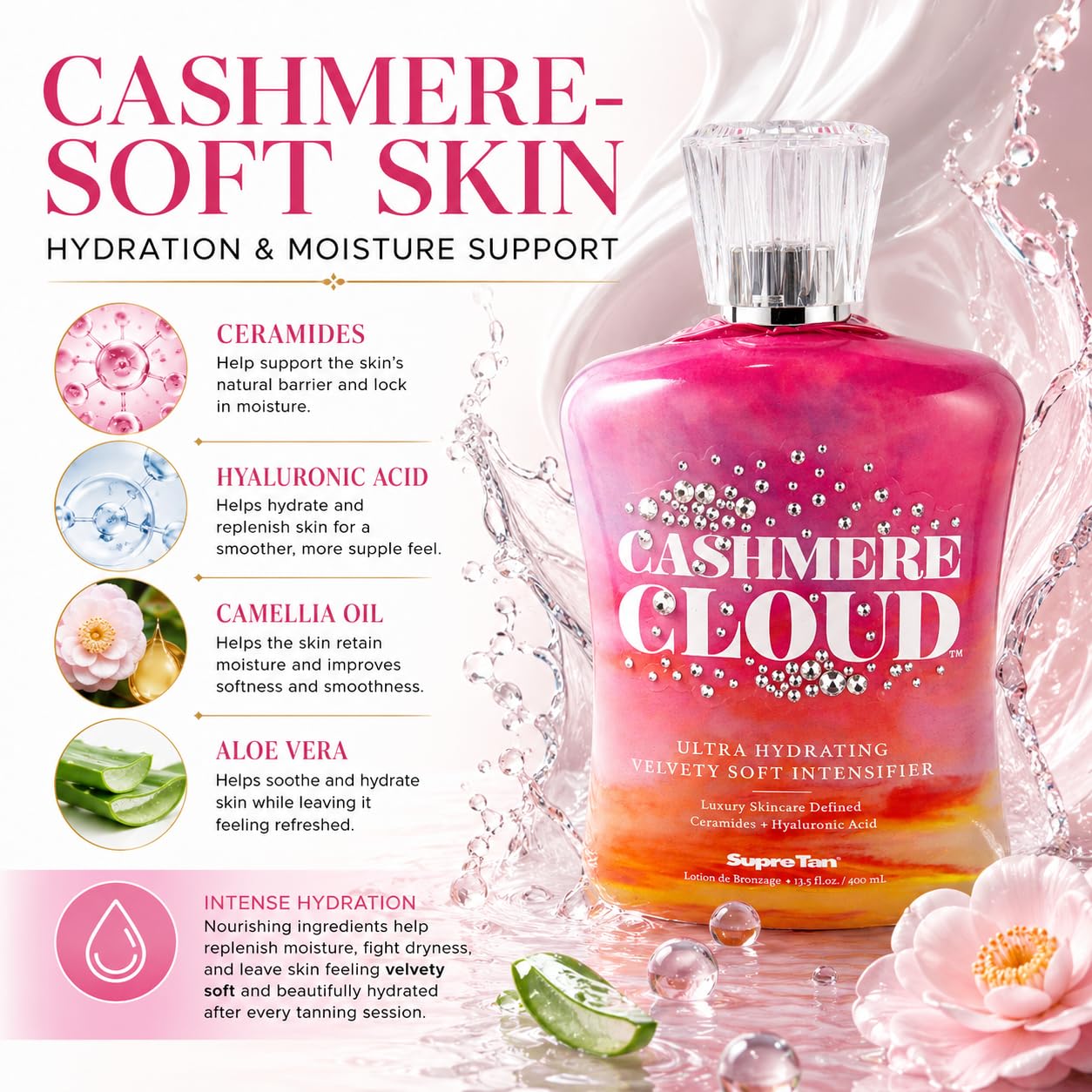 Cashmere Cloud Intensifier Velvety Soft Intensifier featuring Melanobronze 13.5oz