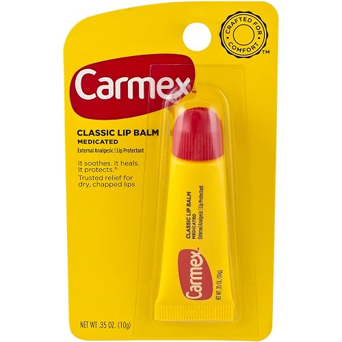 Carmex Classic Medicated Lip Balm, 0.35 Ounces per Original Tube (Value Pack of 12)
