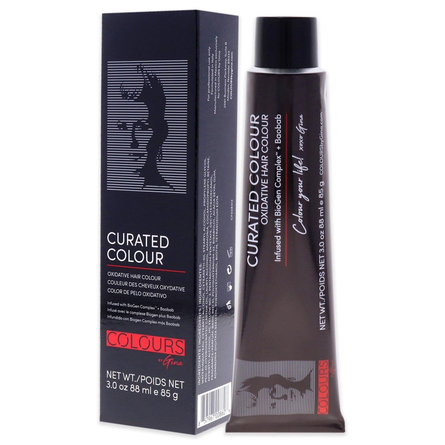 Colours By Gina Curated Colour - 0.66-RR Pure Red Mixer by Colours By Gina for Unisex - 3 oz Hair Color