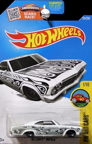 Hot Wheels 2016 HW Art Cars '65 Chevy Impala 191/250, White