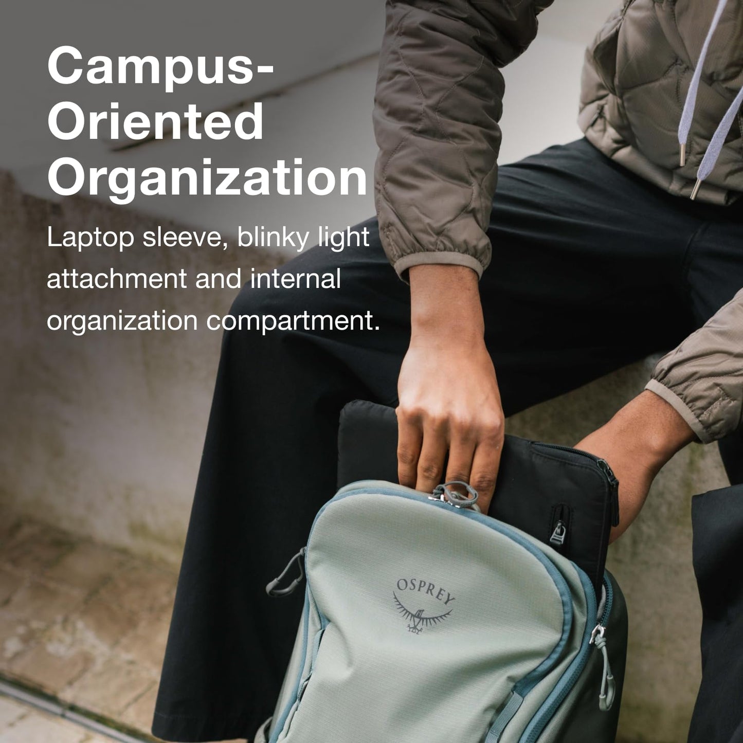 Osprey Astronova Campus Laptop Backpack, Pine Leaf Green