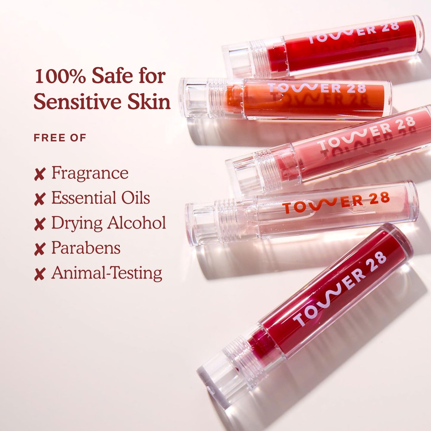 Tower 28 ShineOn Lip Gloss Jelly - Hydrating Tinted Lip Balm + Milky Gloss for Sensitive Lips - Non-Sticky + High-Shine Jelly Formula with Nourishing
