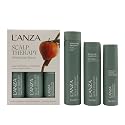 L'ANZA Scalp Therapy Hair Care Kit, Shampoo, Conditioner & Stimulating Leave-In Hair Treatment, Supports Healthy Growth, Adds Fullness, Strengthens